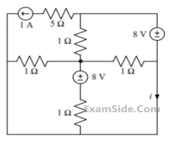 GATE 2016 Electric Circuits Q2 circuit diagram