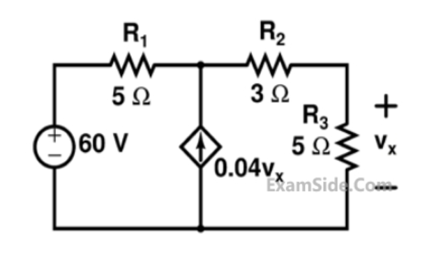 GATE 2016 Electric Circuits Q4 circuit diagram