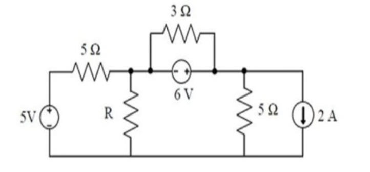 GATE 2019 Electric Circuits Q3 circuit diagram