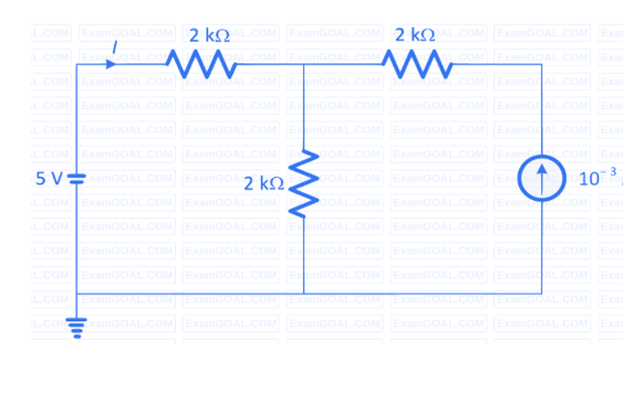 GATE 2022 Electric Circuits Q1 circuit diagram