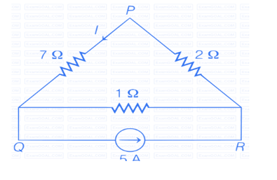 GATE 2024 Electric Circuits Q5 circuit diagram