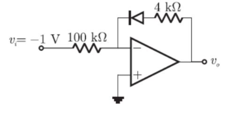 GATE 2008 Analog Electronics Q7 opamp circuit diagram