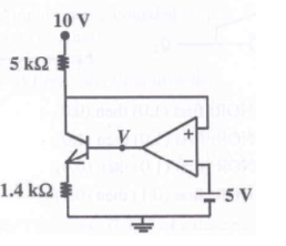 GATE 2009 Analog Electronics Q4 op-amp circuit diagram