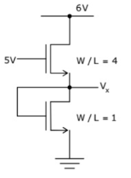 GATE 2011 Analog Electronics Q3 transistor circuit diagram