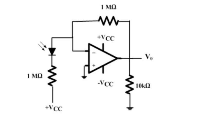 GATE 2016 Analog Electronics Q14 opamp circuit diagram
