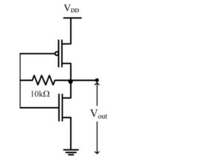 GATE 2016 Analog Electronics Q16 NMOS circuit diagram