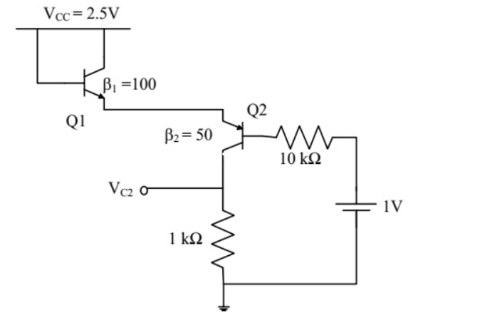 GATE 2016 Analog Electronics Q5 circuit diagram