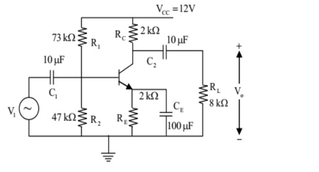 GATE 2017 Analog Electronics Q10 amplifier circuit diagram