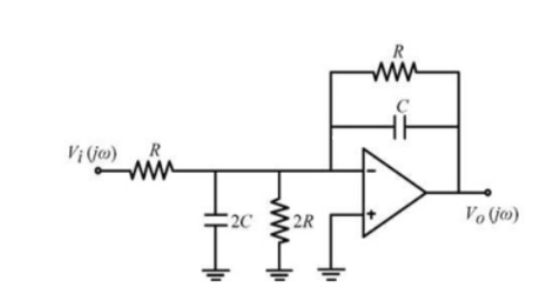 GATE 2020 Analog Electronics Q6 op-amp circuit diagram