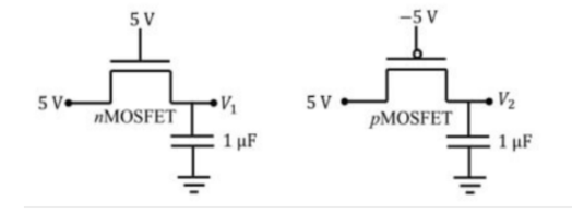 GATE 2022 Analog Electronics Q4 MOSFET circuit diagram