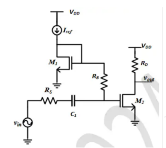 GATE 2024 Analog Electronics Q3 transistor circuit diagram