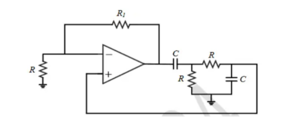 GATE 2024 Analog Electronics Q6 op-amp circuit diagram