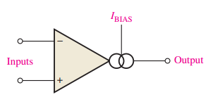 Symbol for an operational transconductance amplifier (OTA)