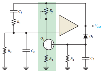 JFET stabilized Wien-bridge oscillator