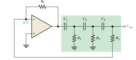 Phase-shift oscillator circuit.