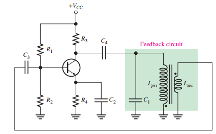 Armstrong oscillator circuit.
