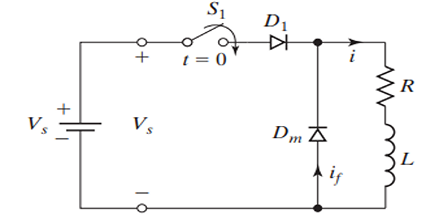 Freewheeling Diode Circuit with RL Load