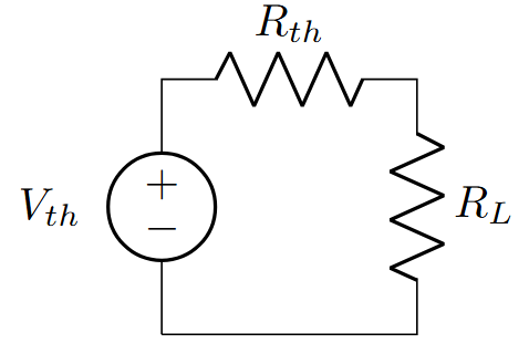 Thevenin’s circuit with load resistor