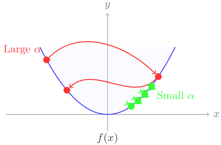 Effect of \(\alpha\)